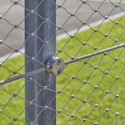 Ręcznie tkana siatka linowa ze stali nierdzewnej typu węzłowego z materiału SS304/316 o średnicy drutu 1,5 mm/2 mm/2,5 mm i oczkach 25*25 mm/30*30 mm/50*50 mm