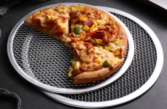 Okrągły aluminiowy ekran do pizzy o wysokiej wytrzymałości Siatka do pieczenia siatki 6 cali 22 cale