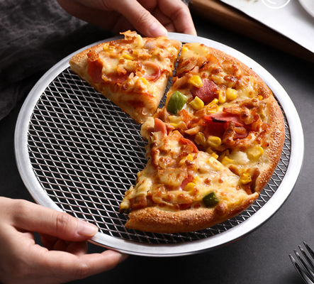 Bezszwedzony okrągły talerz z ekranem pizzy 6-22 cali stop aluminium