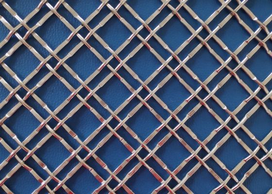 Velp Antique Brass Architectural Metal Mesh SS316 Crimped Wire Mesh