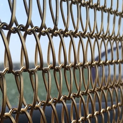 Dekoracyjny Ss304 Architectural Metal Mesh Spiral Weave Wires Przenośnik taśmowy