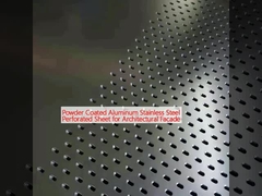 Powłoka powlekana aluminiowa blacha perforowa ze stali nierdzewnej do fasady architektonicznej