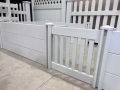 Łatwa instalacja 6 ft Panele ogrodzenia prywatności winylowe podwórko zewnętrzne