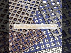 Aluminiowe Perforate Metal Facade Panels Dekoracyjna ściana zasłona Perforated Mesh