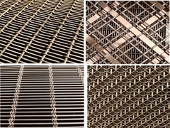Architektoniczna metalowa siatka o otwartej powierzchni 30%-60%, siatka druciana 0,5 mm-4,0 mm do balustrad schodowych
