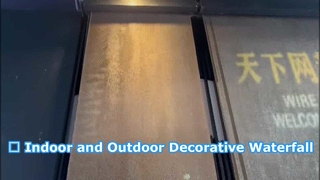 Wisząca ślubna kurtyna wodna Kryty ekran wodospadu Fontanna Dekoracja partycji