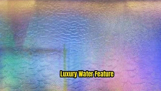 Fontanna metalowa z kurtyną wodną ze stali nierdzewnej