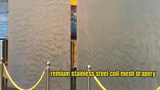 Kurtyna wodna ze stali nierdzewnej Draperia z metalowej siatki
