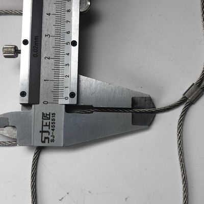 SS304 Ferrule Diamond Flexible Inox Stainless Steel Wire Cable Net Rope Mesh