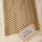 6 * 6mm Heavy Metal Chain Link Curtains Gold Architectural Aluminium For Exhibition Hall