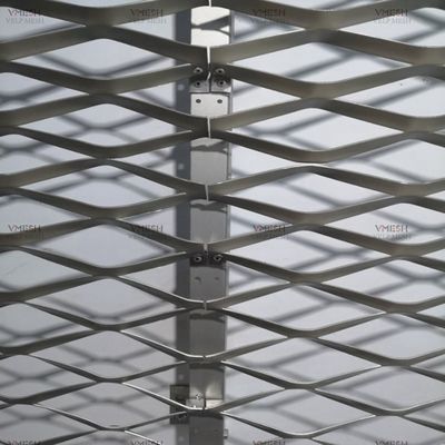 Aluminiowa siatka cięto-ciągniona anodowana, malowana proszkowo, kolory na zamówienie