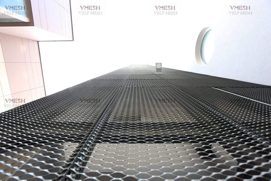 Niestandardowy aluminiowy sufit z siatki cięto-ciągnionej 3003 anodowany