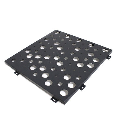 Czarna aluminiowa perforowana płyta metalowa do ściany zasłonowej 1,8 mm