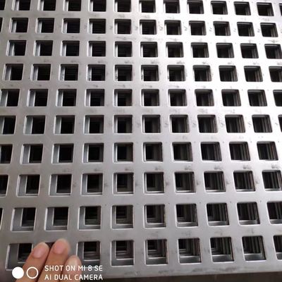 Aluminium Galwanizowane 2 mm kwadratowe Perforowane arkusze metalowe 4x8 stóp