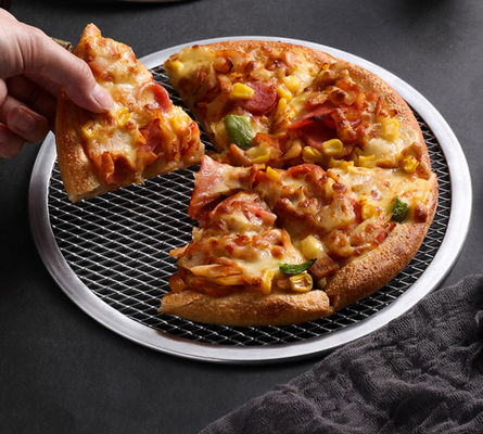 Bezszwedzony okrągły talerz z ekranem pizzy 6-22 cali stop aluminium