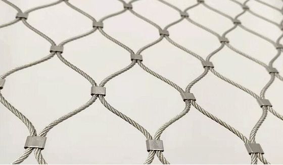 Włókno z stali nierdzewnej 80x80mm do klatek dla zwierząt w zoo