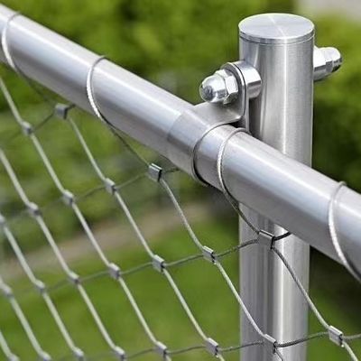 Siatka linowa ze stali nierdzewnej SS 304 316 do balustrad w zoo