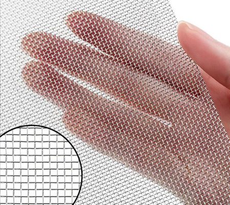 Przeciwkorrozyjne 80 Mesh Włókna sieci ze stali nierdzewnej