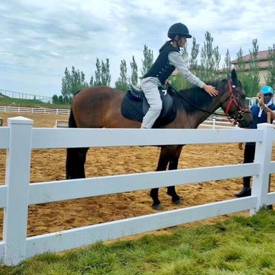 Białe ogrodzenie winylowe PVC dla gospodarstwa rolnego, 3 przęsła, 4 przęsła, 4 stopy, 5 stóp