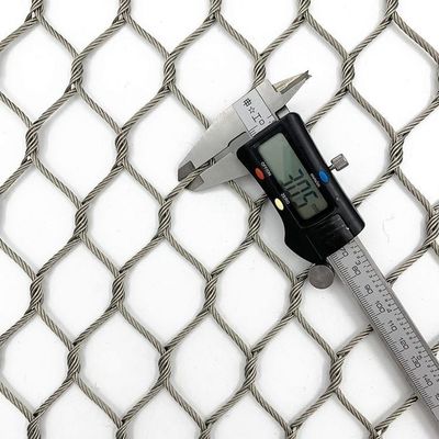 Ogrodzenie sieć kablowa ze stali nierdzewnej 304 316 Prężnica drutu 1 mm-3 mm