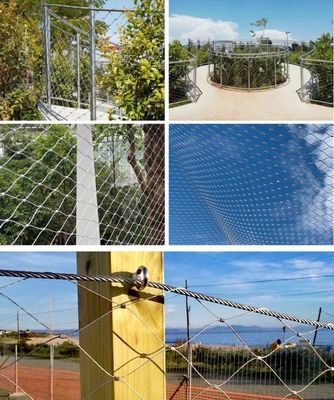 316 Włókno sieciowe ze stali nierdzewnej 100x100 mm do balustrady schodowej