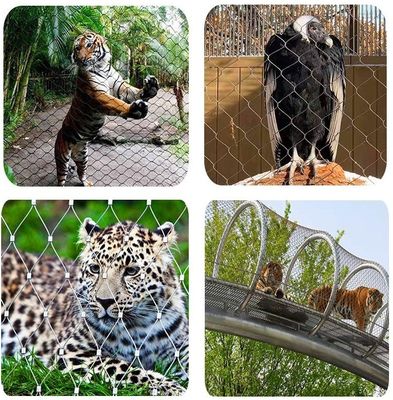 Włókno sieciowe ze stali nierdzewnej 304/316 do ogrodzeń zoo