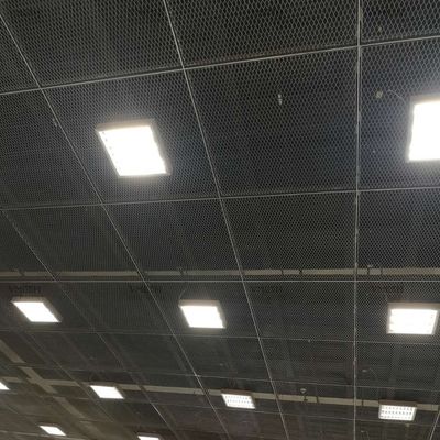 Dekoracyjny aluminium rozszerzone metalowe siatki sufitowe Panel 0,5 mm