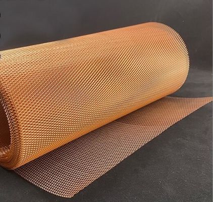 Miedziana siatka cięto-ciągniona diamentowa do ekranowania EMI 0,02-4mm