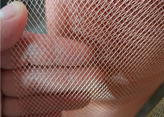 Miedziana siatka cięto-ciągniona diamentowa do ekranowania EMI 0,02-4mm