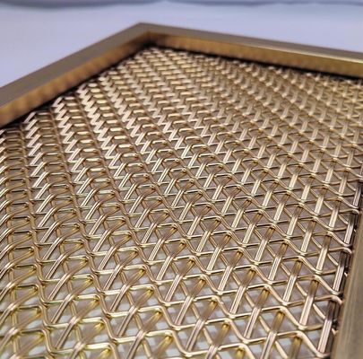 Dekoracyjna tkana siatka architektoniczna ze szczotkowanej stali nierdzewnej jako zasłona do dekoracji pomieszczenia