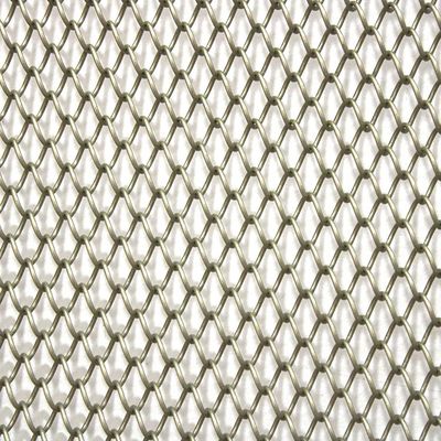Dekoracyjna aluminiowa siatka metalowa do zasłon z draperii Metalowa siatka cewki