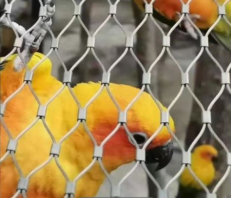Lekkie wysokiej wytrzymałości 304 316 sieć liny ze stali nierdzewnej do ogrodzenia zoo