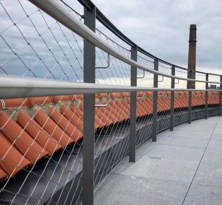 Elastyczna, trwała siatka linowa ze stali nierdzewnej do balustrad mostowych i ogrodzeń ochronnych