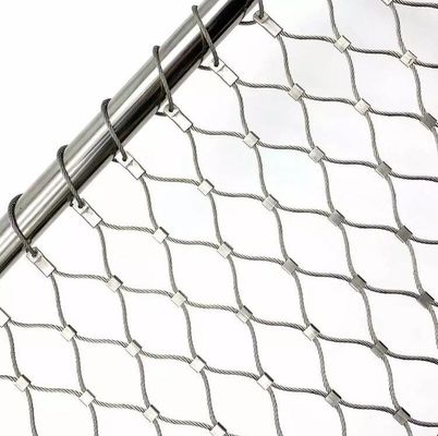 Elastyczna, trwała siatka linowa ze stali nierdzewnej do balustrad mostowych i ogrodzeń ochronnych