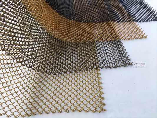 Architektoniczne Krzypkowane Włókna Włókna Dekoracyjne Metalowe Łańcuchy Włókna Włókna Włókna Włókna