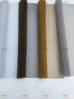 Dekoracyjna draperia z siatki ze stopu aluminium Hotelowa metalowa draperia z łańcuszkiem Zasłona z siatki