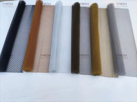 Aluminiowe zasłony z siatki drucianej z cewką kaskadową do podziału przestrzeni