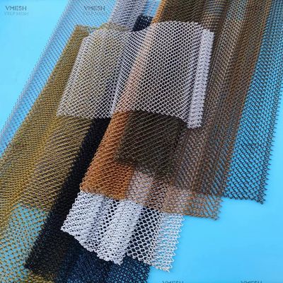 Kolorowe Woven Architectural Mesh Metal Mesh Chain Link Curtain