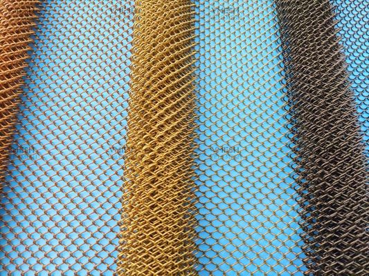 Architektoniczna seria zasłon metalowych Zasłony metalowe Draperie z cewkami metalowymi