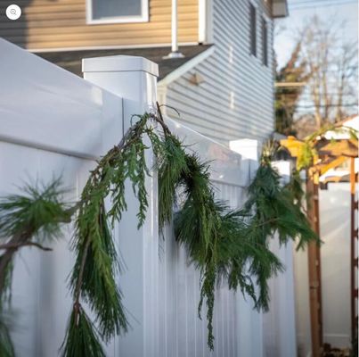 6ft Outdoor Garden Biały Tanie PVC Winylu Panel Ogrodu Prywatności