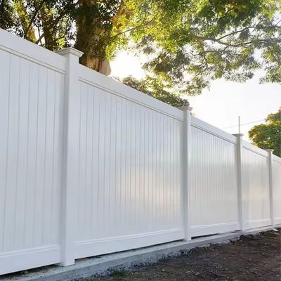 Ognioodporny ogrodzenie zewnętrzne białe plastikowe winylowe PVC ogrodzenie prywatne