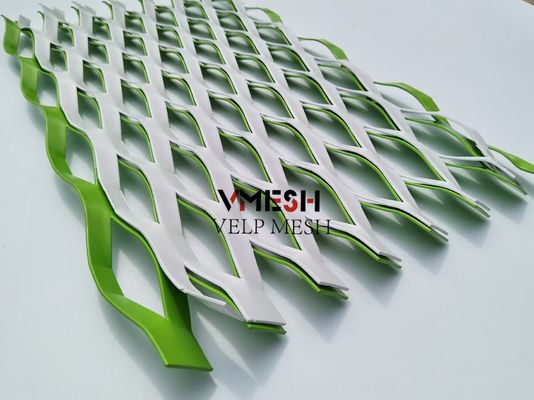 0.5 mm grubość Aluminiowa sieć drutu metalowego rozszerzonej do panelu ściennego