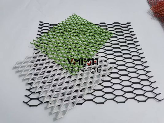 Architektoniczna sieć metalowa fasady budynku Panel sufitowy Aluminiowa sieć metalowa rozszerzona