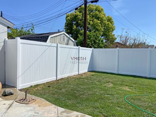 Uv Proof 6x8 Ft Pvc Privacy Fence Panels White Color Durable
