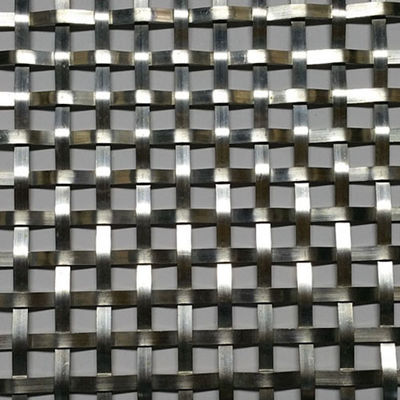 Dekoracyjna silna płaska siatka metalowa z tkaniny architektoniczna siatka z drutu ze stali nierdzewnej