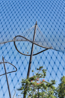 Elastyczna siatka kablowa ze stali nierdzewnej, siatka z lin stalowych do balustrad, siatka ochronna do poręczy