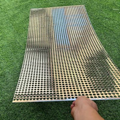 Powdowe powłoki architektoniczne zewnętrzne fasady Dekoracja Perforated Aluminium Metal Mesh