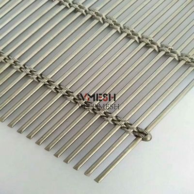 Dekoracyjny pręt kablowy ze stali nierdzewnej Węglowa sieć metalowa do zasłon fasadowych