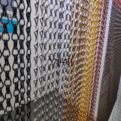 Zasłona z tytułu z cewki aluminiowej z siatką metalową do dekoracji domowej