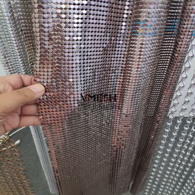Zasłona z tytułu z cewki aluminiowej z siatką metalową do dekoracji domowej